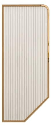 Edelstahl-Eck-Urinal-Trennwand für Männer Privatsphäre in Schulen/Einkaufszentren/öffentlichen Orten, wasserdichte Schallwand in Roségold (1 Stück)