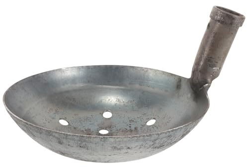 BESTonZON Schwere Metallsiebschaufel mit Großer Kapazität für BAU und Wartung zur Effizienten Entfernung von Abwasser und Drainageschlamm mit Senkrechtem Leckschaufeldesign