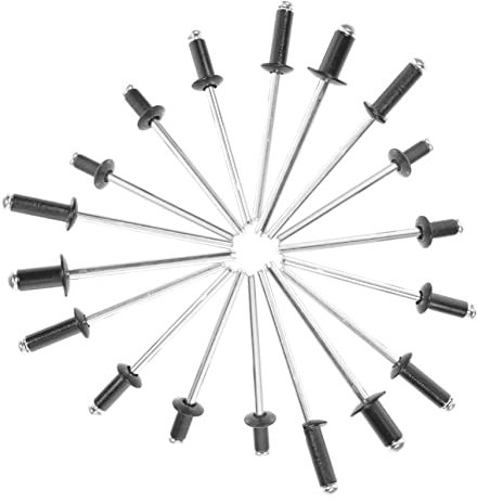 Warmhm Lot Rivets Pop Aluminium à Tête Large Assortiment Rivets Aveugles Résistants Anti Fixation Intérieure Et Extérieure Avec Boîte De Rangement