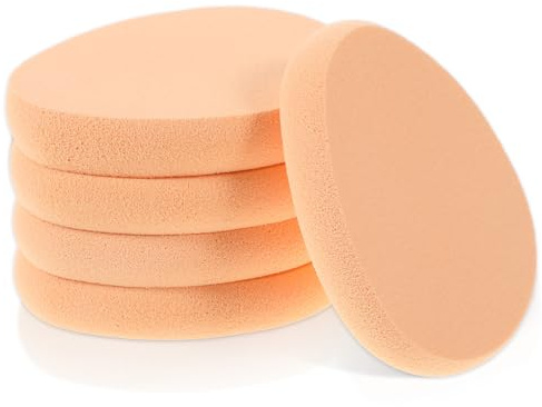 5 spugne piatte per il trucco, spugne lisce per fondotinta, spugnette per fondotinta, spugnette per trucco professionale
