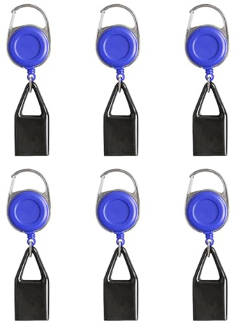 Laroal 6PCS Silicone Lighter Holder Sleeve Clip Lighter Protective Cover With Retractable Keychain For Blue