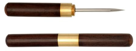Zxfdsfdbnm Leather Hole Punching Awl Wood Handle Leather Craft Punching Awl Tool For Leather Craft Stitching Leather Working