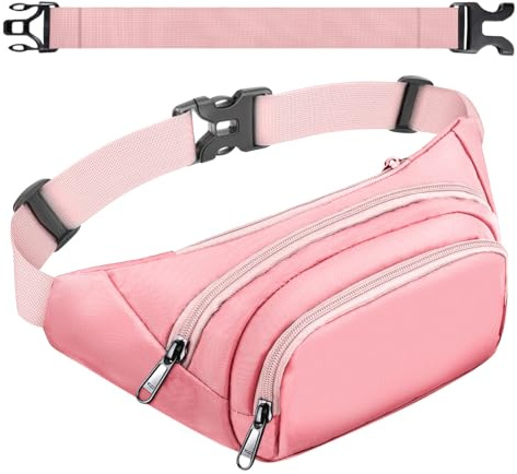 Large Fanny Pack for Women Men - Syican Waist bag with 3-Zipper Pockets