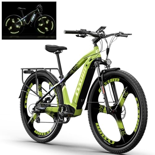 Speedy 29 Elektrofahrrad für Erwachsene, Elektro-Mountainbike für Gelände, Offroad Elektrofahrräder, Elektro Fahrrad MTB mit Tretunterstützung, Li-Batterie 672 Wh Reichweite 90–120 km (Grün)