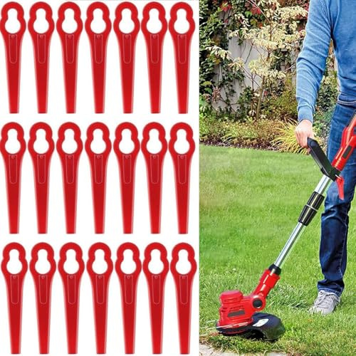 20 Piece Spare Blade Set for Wireless Grass Trimmer, Plastic Blades for Lawn Mowers, Compatible with Swift Ryobi VonHaus Trimmer
