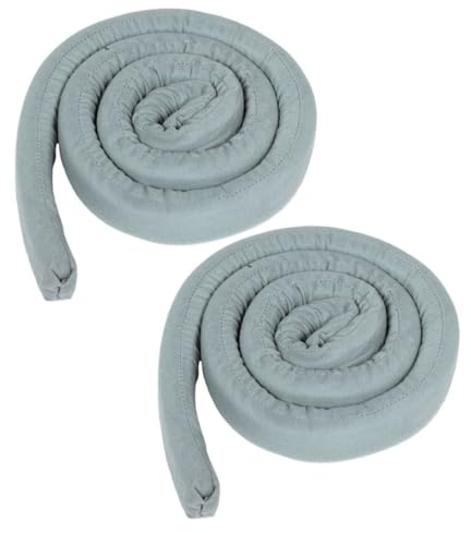 CLISPEED Relleno para Espacios Colchones de Adecuado para Dormitorio Entre para Queen 2 Piezas, Almohada Cuña Antideslizante de Tela Gris, Ajustable Twin y Cama Huecos Hogar