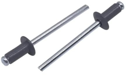 50 Uds 5/32 RAL7024 remaches ciegos lacados grises pintados de acero al aluminio remache ciego colores herramienta sujeción Diy for el hogar