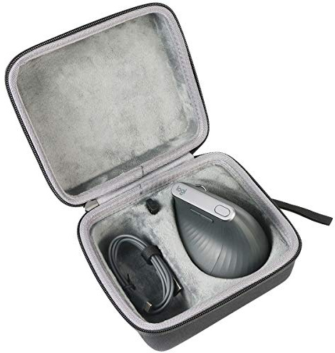 co2CREA Duro Viajar Caja Estuche Funda para Logitech MX Vertical Ratón Inalámbrico