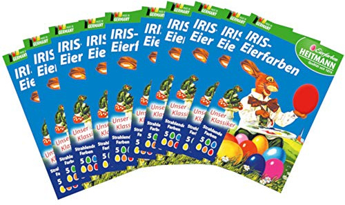 Iris-Eierfarben Tabletten, 10 Packungen