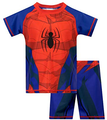Marvel Spiderman Swimsuit | Boys Swim Set | Spidey Boys Swimming Costume | Ages 18 Months to 8 Years | Official Spiderman Merchandise