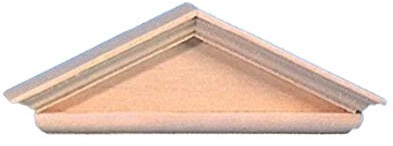 Dolls House Georgian Door or Window Pediment Natural Wood Miniature Accessory