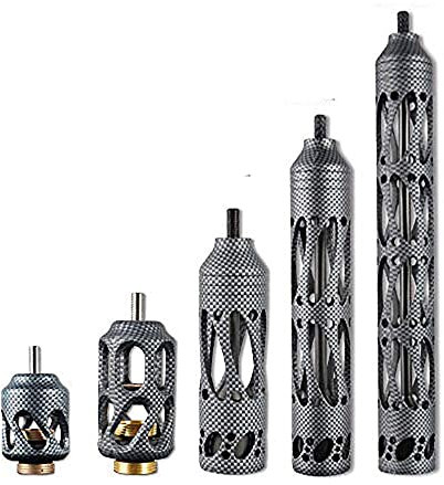 AMEYXGS Bogenschießen 4 6 Compoundbögen Stabilisator Aluminium Legierung Harmonischer Stoßdämpfer Dämpfungs Vibration Sdämpfer zum Jagd Schießen Ziel (Carbon, 2Zoll)