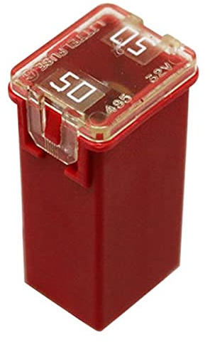 2x 50a Mini PAL Pacific Type J Case Female Slow Blow Fuse 32V for Car