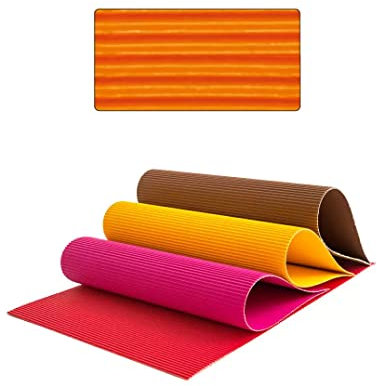 Wellpappe, 10 Bogen, 50x70 cm, Orange, PREISHIT