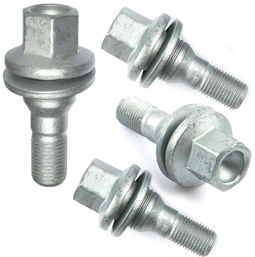 ROBUST 4 Pcs Hex Stud Alloy Wheel Bolts Nuts for Citroen Berlingo C2 C3 C4 Fiat Scudo Opel Vauxhall Crossland Peugeot Expert Partner 206 307 406 407 508 9817024580