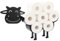 BTSKY Support de rouleau de papier toilette en métal – Support mural et autonome pour salle de bain, maison, cuisine, toilettes (vache) – Noir mat