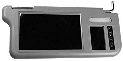 SHAPOKY 7 pollici - Parasole per auto con schermo retrovisore e schermo LCD, lettore DVD, VCD, AV e TV per fotocamera posteriore (destro)