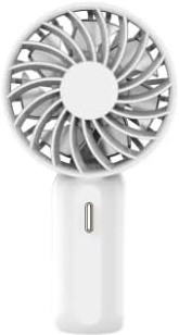Handheld Mini Fan USB Rechargeable Pocket Size (White)