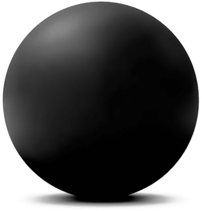 WOVTE Massage Lacrosse Ball for Myofascial Release, Foot, Back, Trigger Point Treatment Ball, Muscle Knot, Yoga (Black)
