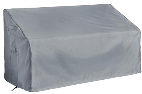 Heavy Duty Grey Garden Outdoor Patio Waterproof Furniture Cover Protector For Sofa Barbecue Table BBQ Barbeque Loveseat Bench Chair Seat Premium Protection (3 Seater Bench 160x71x49-66cm)