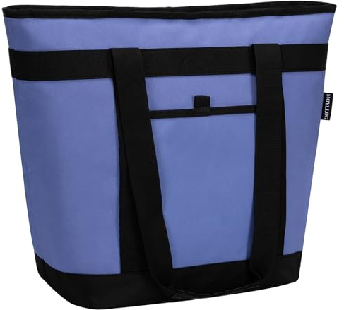 Insulated Cooler Bag, Reusable Grocery Bags for Hot/Cold Food, Thermal Food Delivery Bag for Beach, Travel, Picnics