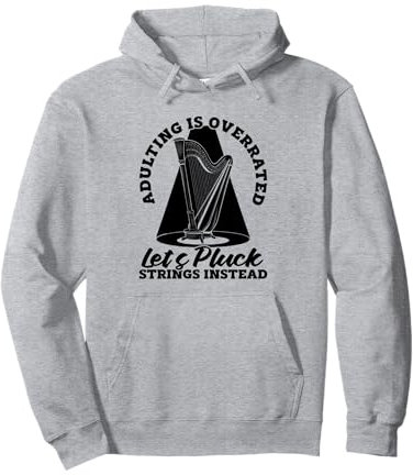 Harfe Saiten Instrument - Zupfen Harfe Pullover Hoodie