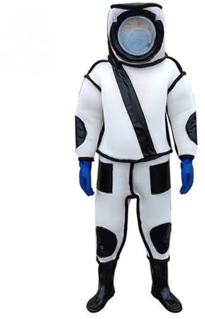 Imkeranzug Imkerei Anzug Bee Hornet Prevent / Einteili Wespen-Schutzkleidung, Bienenschutzanzug, Imker-Outfit, 3D-Imkeranzug, USB-Elektroventilator , für Professionelle Bienenbisse Verhindern(XX-Larg