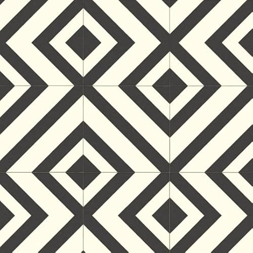 Sol Vinyle Style - Imitation Carrelage Losange - Rouleau de 2m x 3.00m