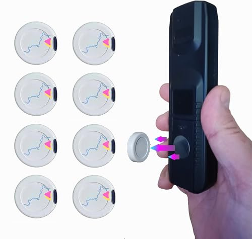 B BachVibes Kit de Soportes Magnéticos para Mando a Distancia, telefono, router, regletas enchufe y Organizador de Mandos TV en Pared sin Taladrar (Blanco 8)