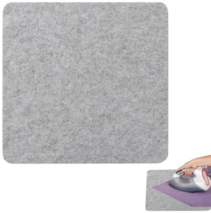 Tappetino da stiro, spessore in lana, base per stirare compatta, tessuto di pressatura in lana, foglio resistente al calore in feltro, rapporto di stiratura per accessori da cucito, attività