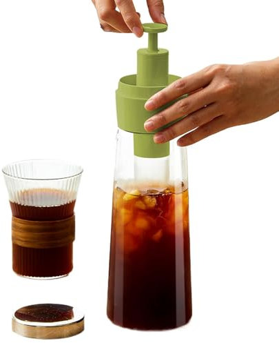 Genérico Para Café Cold Brew | Botella Prensa Fría Para Café - Con Filtro Malla Extraíble, Máquina Para Preparar Bebidas, Uso En Cafeterías Y Hogar, Organiza