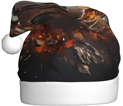 YYHWHJDE Sombrero de Navidad con estampado de petardo para adultos, suave, ligero, para fiestas de vacaciones