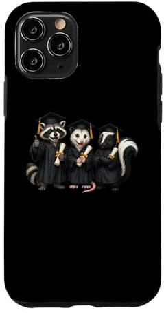 Hülle für iPhone 11 Pro Cute Raccoon Possum Skunk Graduation