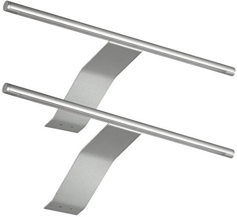 SEBSON® Luci per armadio LED, apparecchio a plafone con interruttore e spina, lampada da armadio, bianco caldo 3000K, 2x 3,5W, 2x 230lm, Set di 2