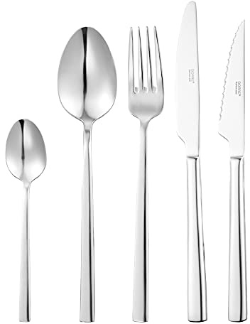 Dorre Victoria Bestickset 60 Delar - 12 Gafflar, 12 Knivar, 12 Skedar, 12 Kaffeskedar & 12 Grillknivar