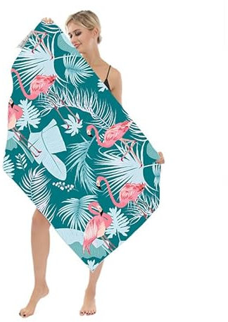 TAFACE Toalla de playa de microfibra, 150 x 70 cm, secado rápido, sin arena, para adultos, viajes, piscina, playa