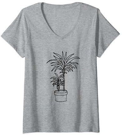 Dragon Tree Dracaena Yucca Palm Lily V-Neck T-Shirt