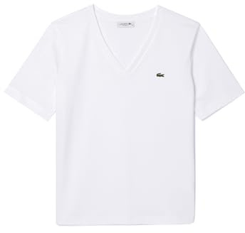 Lacoste-Damen T-SHIRT-TF7300-00, Weiß, 40