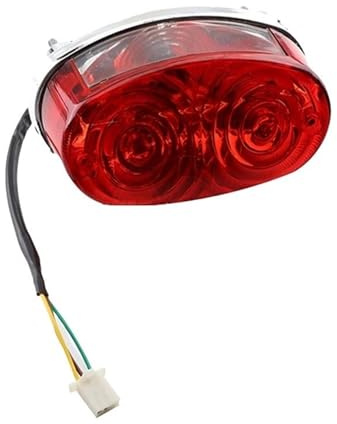 VrAre Hinten Rücklicht Motorrad Rote L- Hinten Schwanz Bremslicht Für 50 70 110 125cc ATV Quad Kart für TaoTao für Sunl Motorrad Licht, VrAre-11