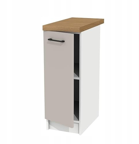 Laclar Kompakter Küchenschrank mit Arbeitsplatte – 30 cm Breite - langlebig - vielseitig kombinierbar - einfacher Selbstaufbau - ideal für kleine Küchen und Moderne Küchenlösungen