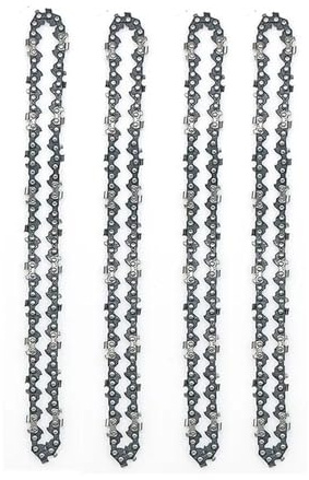 JMORCO Sägeketten Ketten for 4/6/8 Zoll Elektrosäge Kettensägenkette 6 Zoll Elektrosägenteile 4 6 8 Zoll Kettensägenführungsplatte(4in Silver Chain)
