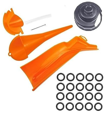 MACHSWON Ölwechsel-Set für Harley – Werkzeug, Ölfilterschlüssel, Öltrichter-Set, Motorrad-Öltrichter, 26 Stück 11105 Ablassschraube O-Ring