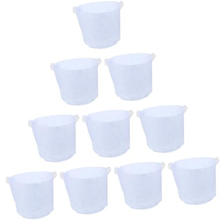 Happyyami 10Piezas Bolsas para Asas Macetas de Tela No Tejida Contenedores para Plantas para Bolsa Reutilizable