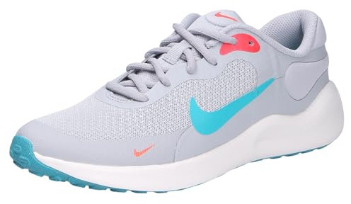Nike Revolution 7 GS, Zapatos con Cordones, WOLFGREYDUSTYCACTUS-BRTCRIMSON-SUMMI, Talla única