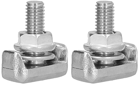 Eacam 2pcs Terminal de Batería T-t-t-thebrs Acero Inoxidable 19116852 6x0915138 64740, Reemplazo para 2007-2014, Anti-rubia, Resistente a la Corrosión y Resistente, Fácil de Instalar,