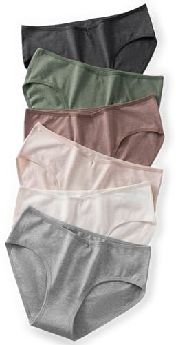 ZPKYDC Cotton Underwear for Women Stretch Bikini Hipster Panties Breathable Low Rise V-Wasited Moisture Wicking Briefs 6 Pack (US, Alpha, Small, Regular, Regular, A-6 Pack 6 Colors)