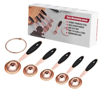 MOTHNUR Measuring Spoon Set Scale Spoon Made of Stainless Steel Material for Kitchen Bakeware Use Measurements and Everyday Kitchen Accessories
