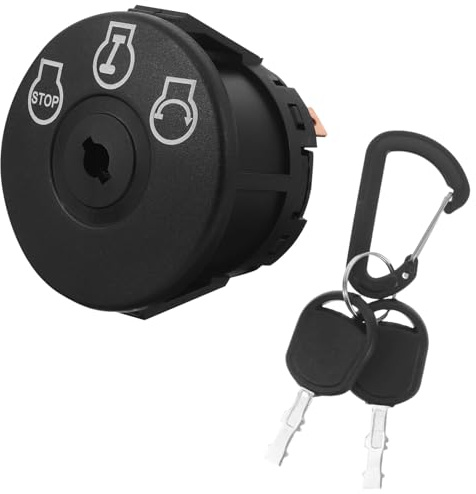 Hemobllo Interruptor de Encendido del Coche de césped Reemplazo de de Encendido del cortacésped Abdominales Negro