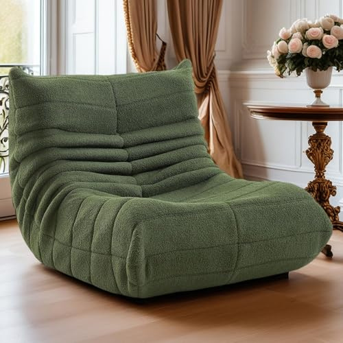 Fucxeoy Togo Kaminsessel, Ecksitzsäcke, Bequemes Lazy-Bodensofa | Loungesessel-Sofa Aus Schaumstoff Mit Ergonomischem Design, Für Wohnzimmer, Schlafzimmer, Wohnheim, Salon, Büro