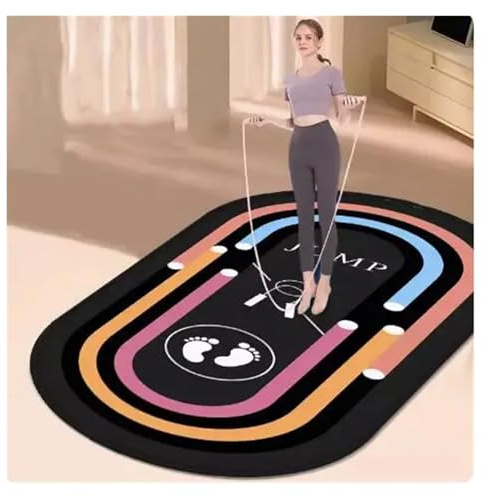 Tapis de yoga pour fitness, maison, salle de sport, voyage, exercice, équilibre, accessoires de yoga, corde à sauter, tapis d'entraînement (marron, 80 cm x 120 cm)